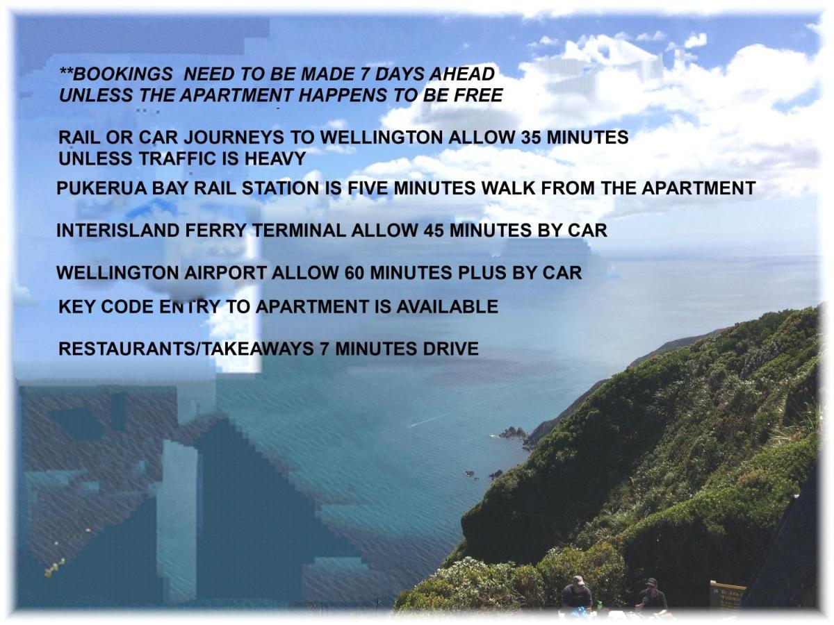 Peaceful Pukerua Bay Apartment Bagian luar foto